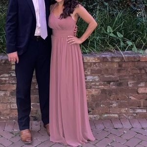 Azazie Bridesmaid Dress Desert Rose